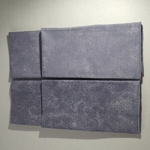 4 Longaberger Chambray  Fabric Napkins